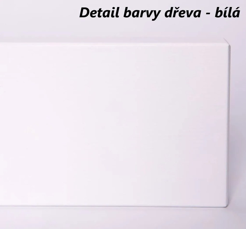 Detská domčeková posteľ so šuplíkmi OTAKAR - 200x90 cm - biela