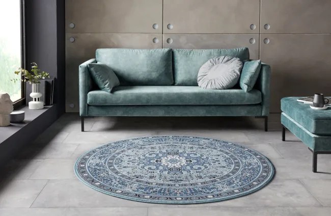 Koberec Hanse Home Mirkan Skazar Isfahan modrý kruh