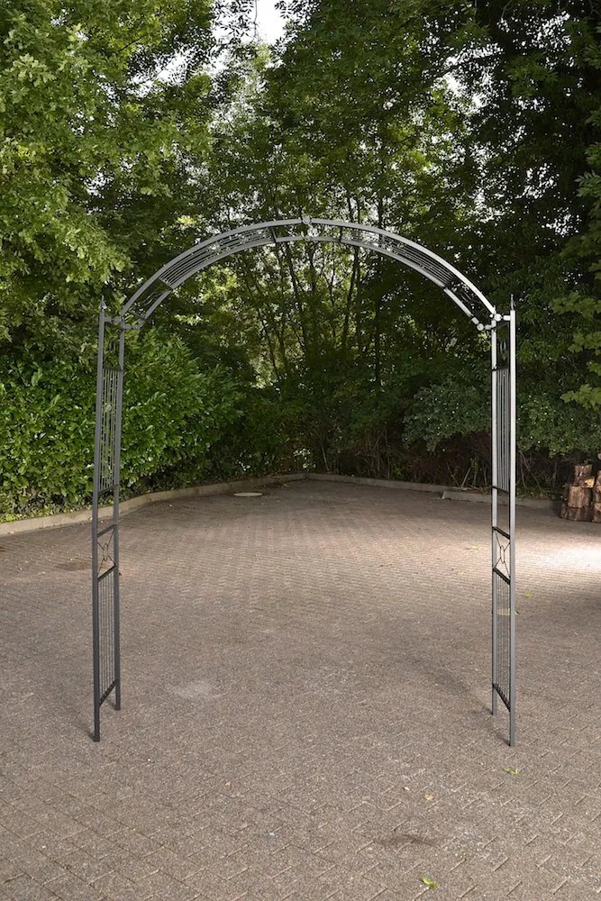 Oblúk na ruže Flexi s nastaviteľnou šírkou - Čierna