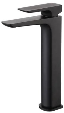 Vysoká umývadlová batéria SAT Brevis bez výpusti čierna matná SATBSBRE285C