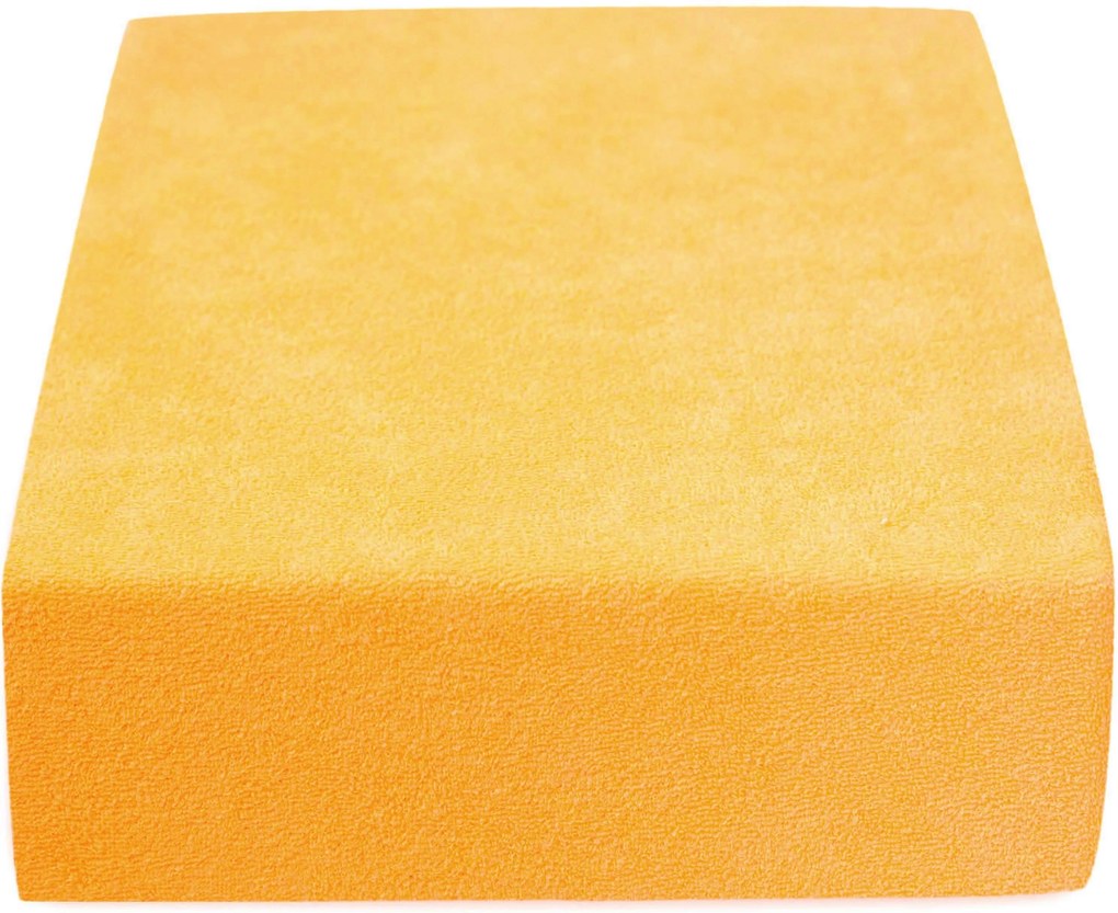 Froté plachta do detskej postieľky CORNY žltá Velikost: 60 x 120 cm