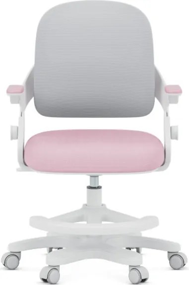 Detská otočná stolička Mark Adler Junior 4.3 ružová / sivá