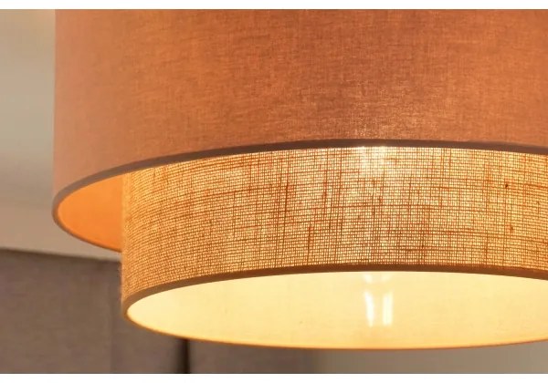 Duolla - Stropné svietidlo BOHO 1xE27/15W/230V pr. 45 cm béžová/hnedá