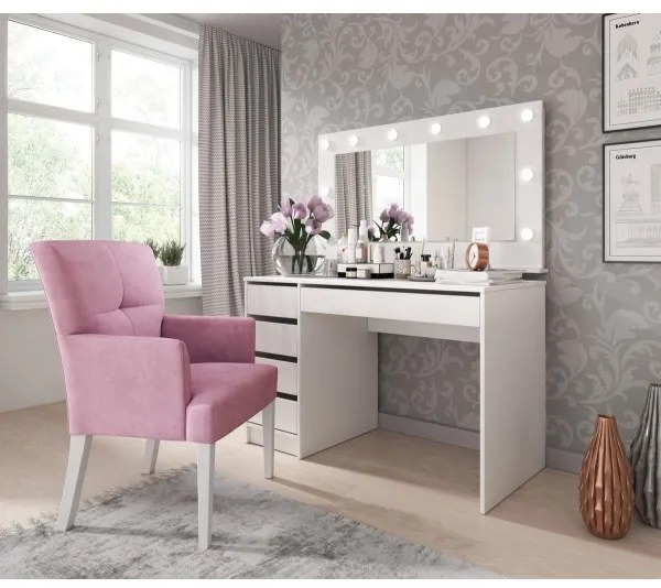 Toaletný stolík DAGUN biela