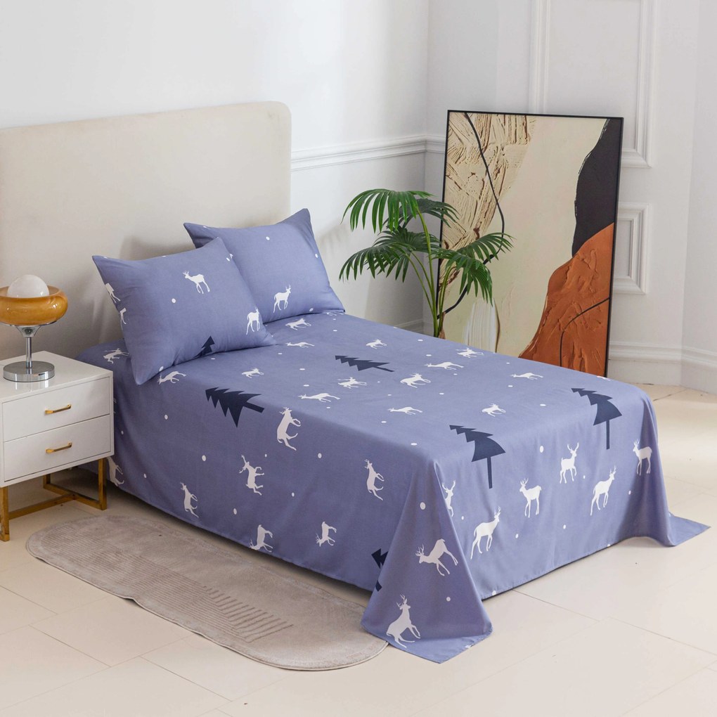 Plachta a obliečka na vankúš DEER AND TREE Rozmer: 50 x 70 cm | 140 x 240 cm