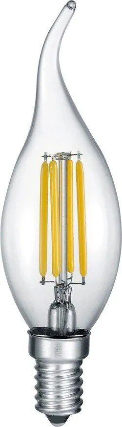 Teplá biela žiarovka E14, 4 W Windstorkerze – Trio