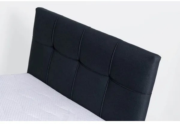 Čalúnená posteľ s úložným priestorom bez matraca MARIA ONE 90x200 cm antracit