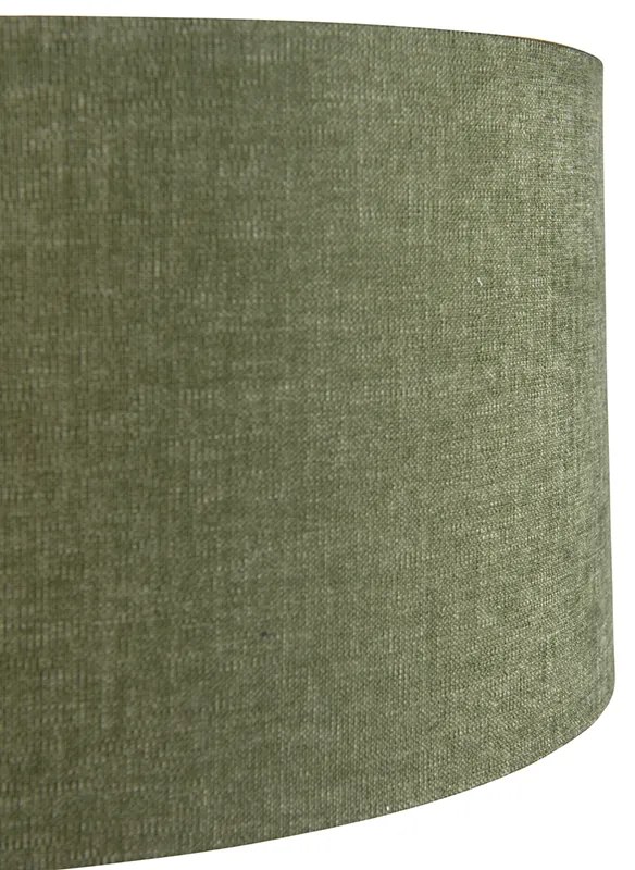 Nástenná oblúková lampa oceľová s tienidlom zelená 35/35/20 nastaviteľná