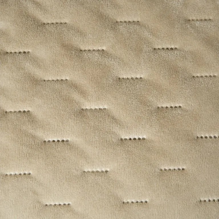 Zamatový prehoz na posteľ ASTRALIA, béžový Rozmer: 200 x 220 cm