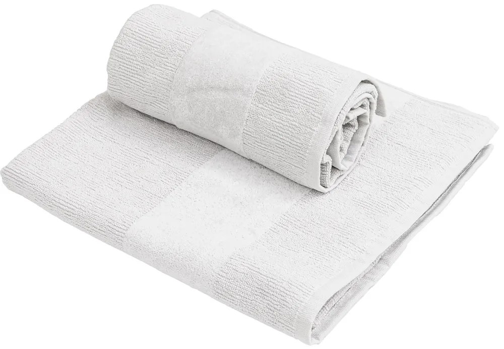 Súprava uterákov CARRARA 1ks 60x100 cm a 1ks 40x55 cm 100% bavlna, biela