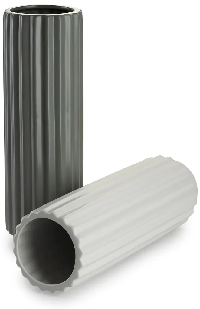 Keramická váza Kaze Grey 10x32 cm
