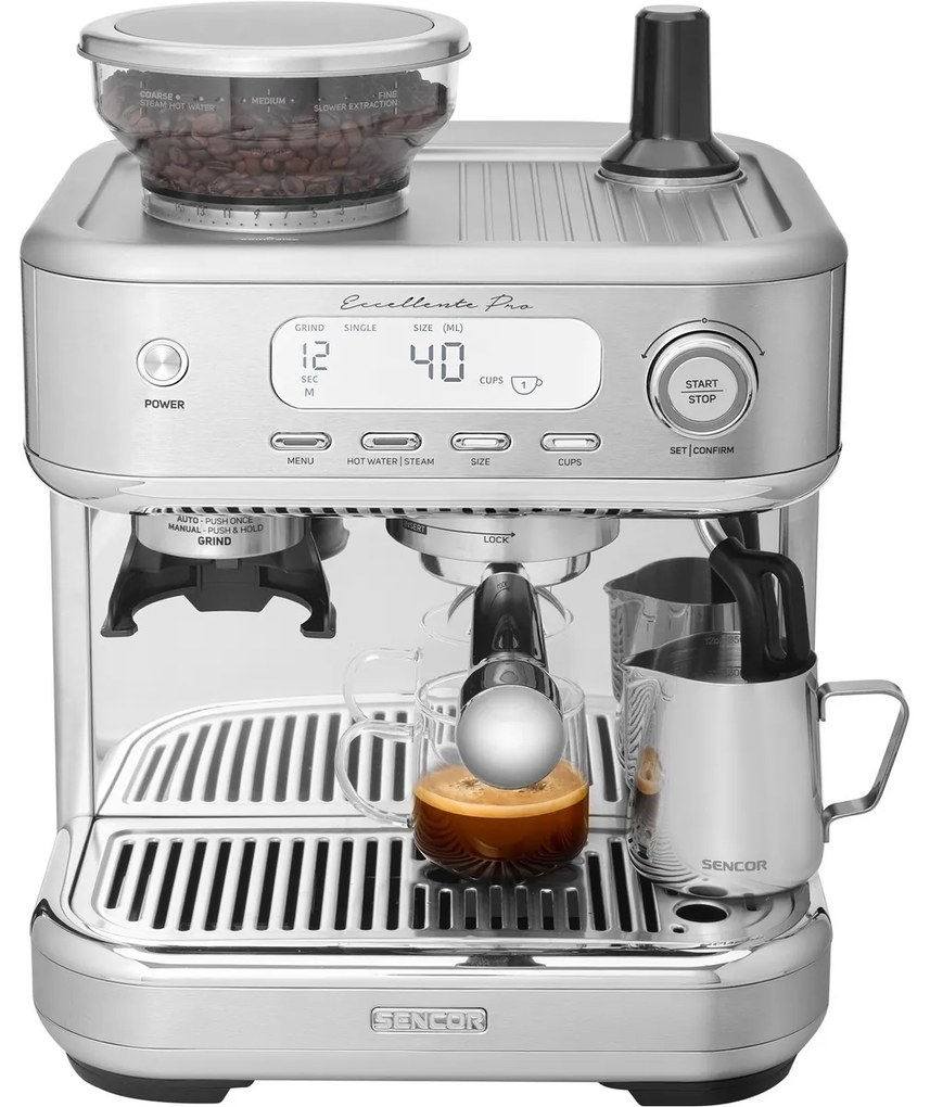 Sencor SES 6050SS espresso kávovar, strieborná