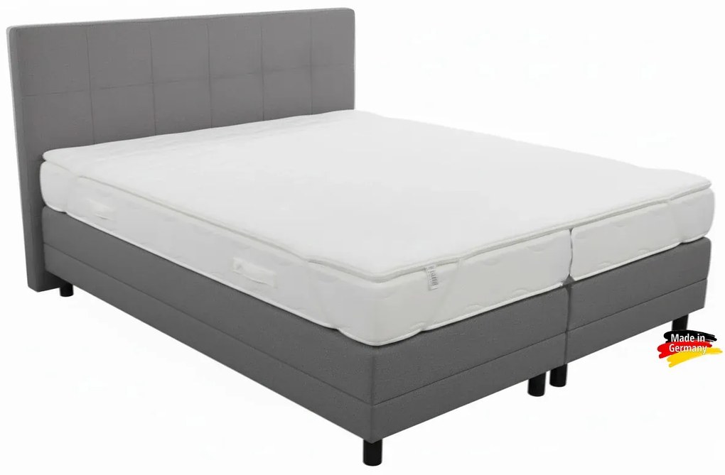 Kontinentálna posteľ Emma Classic Home boxspring 200x180 - sivá