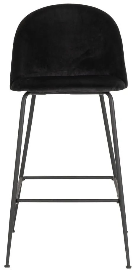 Čierne zamatové barové stoličky v súprave 2 ks 108 cm Lausanne – House Nordic