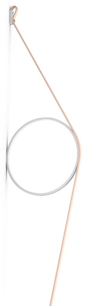 FLOS Wirering ružové LED svietidlo Prstenec biele