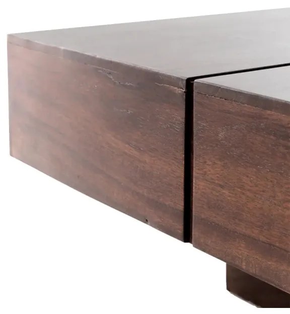 furniture-nabytek.cz - Masívny konferenčný stolík Amberley z akáciového dreva, lakovaný, hnedý – 140×70 cm