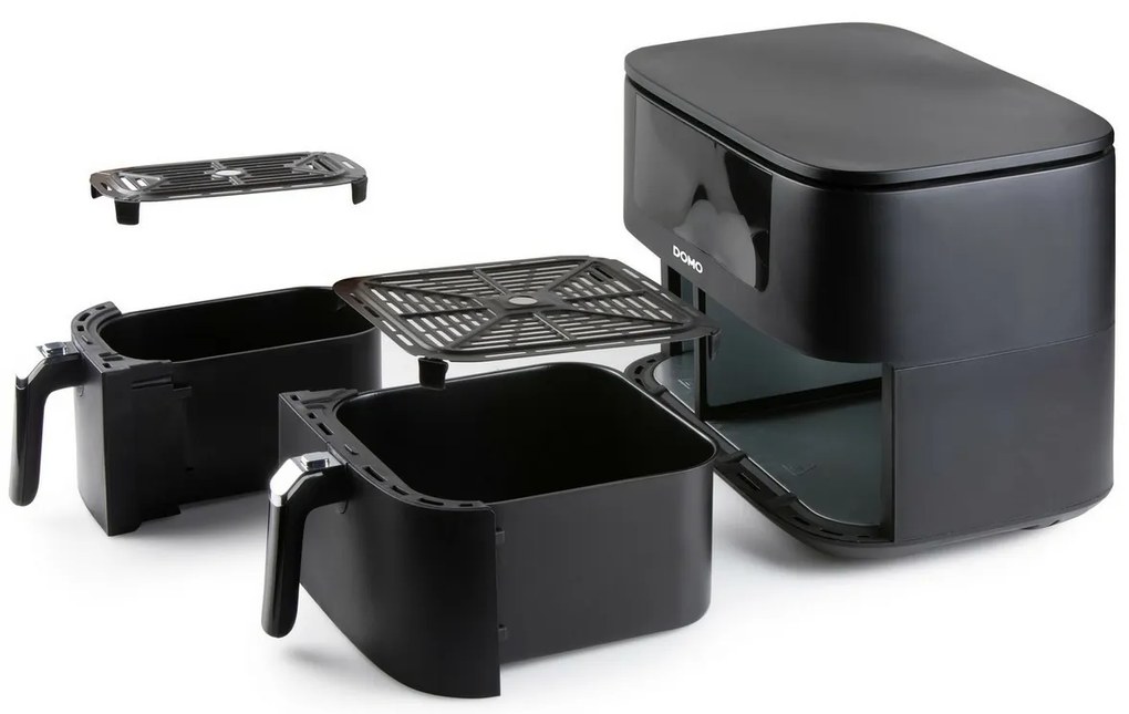 DOMO DO546FR digitálna dvojitá fritéza s horúcimvzduchom, 3+6 l