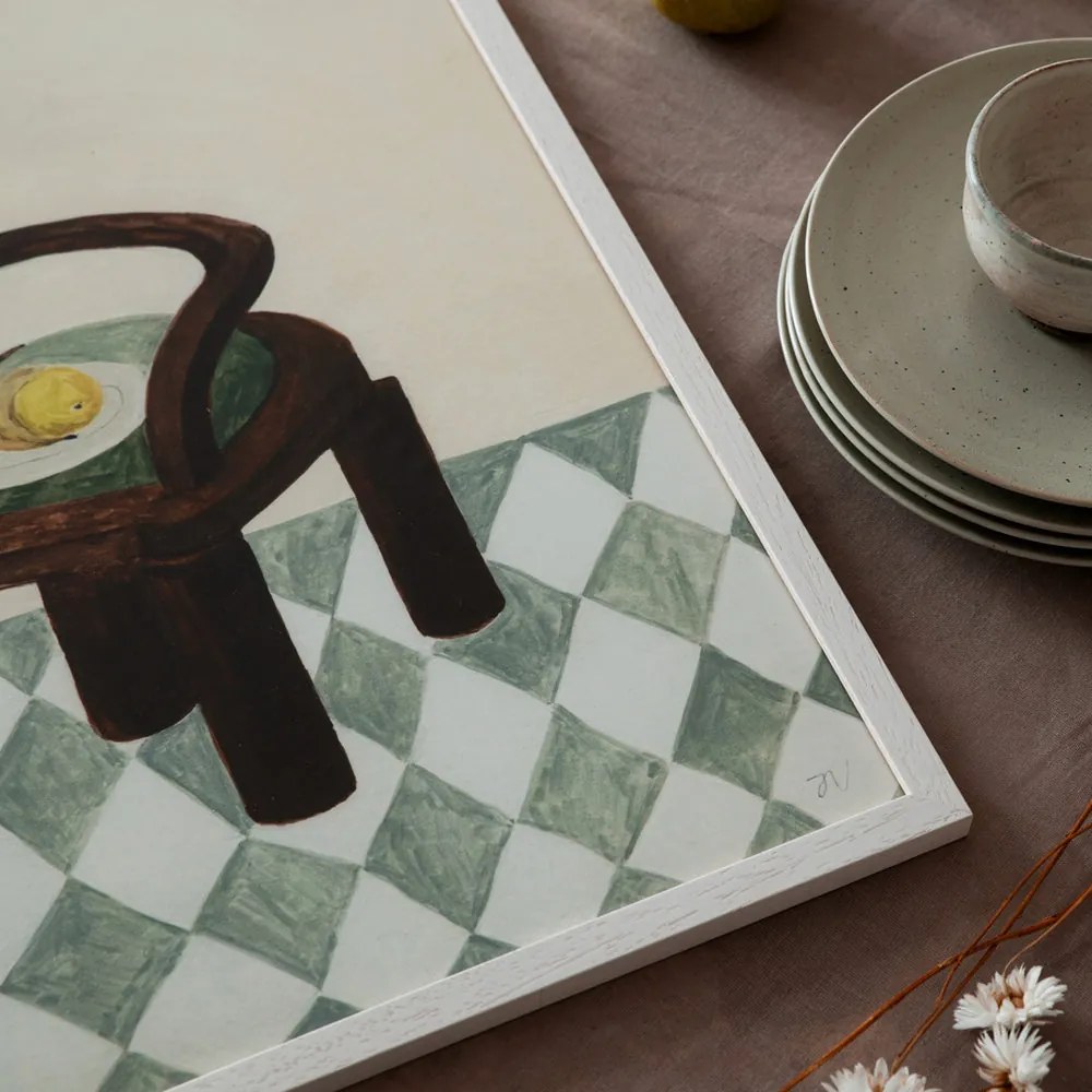 Moikka Plagát Chair with Fruit by Isabelle Vandeplassche 70x100 cm