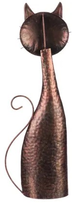 Kovová dekorácia mačka 61 cm