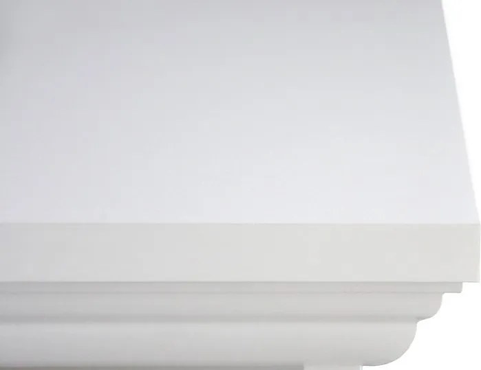 Široká úložná vitrína Landwood, biela