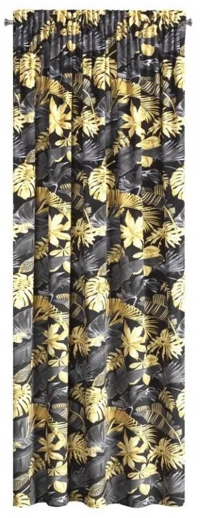 DECOREUM zamatový záves s potlačou 140 cm x 270 cm žltá 100 % polyester Rozmer varianty: 140 cm x 270 cm, Farba varianty: Tyrkysová 105298