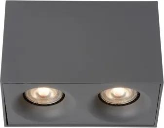 Lucide 09913/10/36 Moderné stropné svietidlo BENTOO-LED Spot Gu10/5W šedé