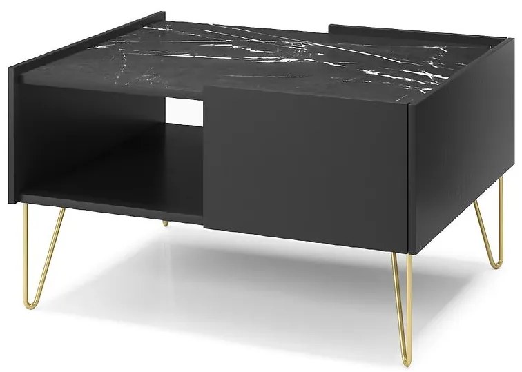 Konferenčný stolík Harmony L97 čierna grafit/mramor black