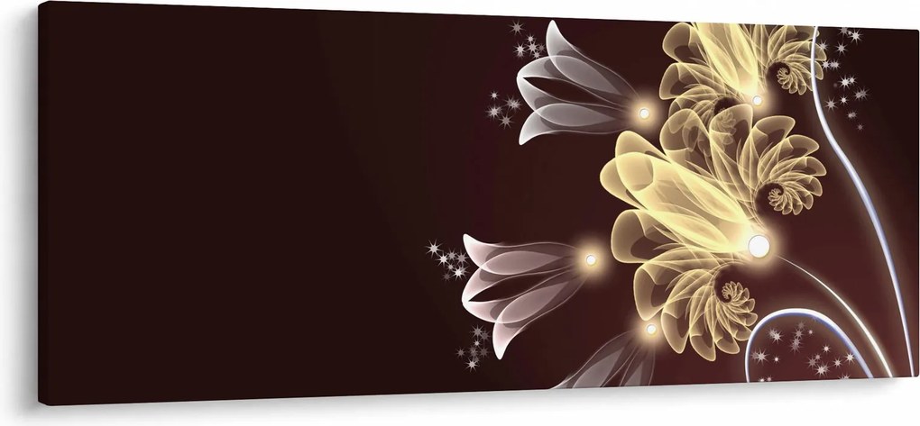 Obraz - Žiarivé kvety (120x50 cm)