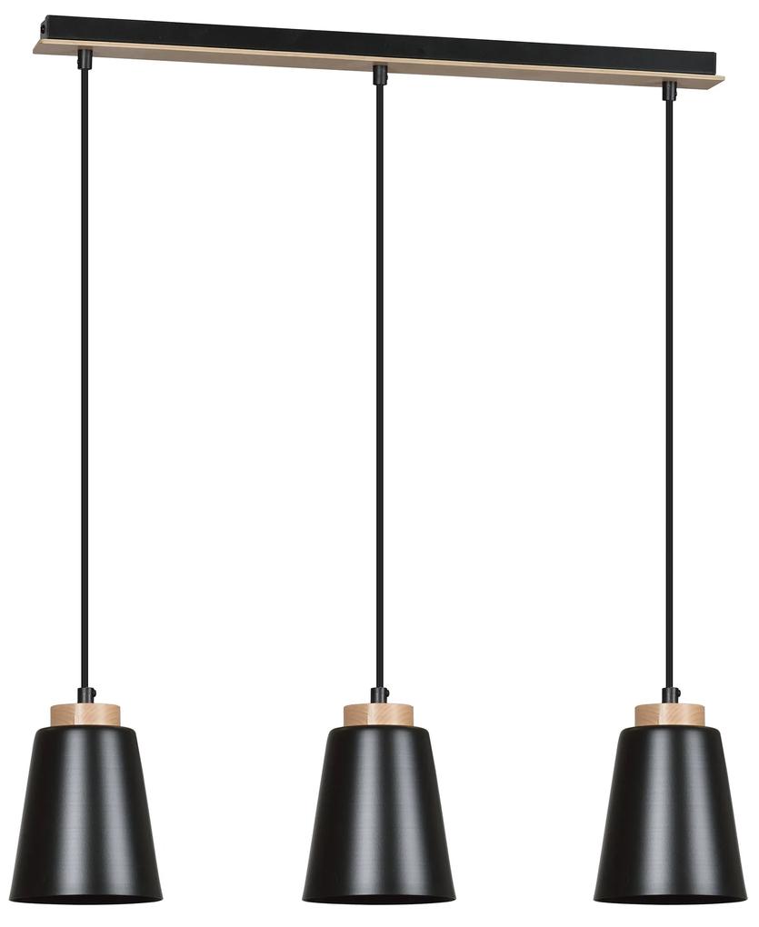 BOLERO 3  | moderná visiaca lampa Farba: Čierna