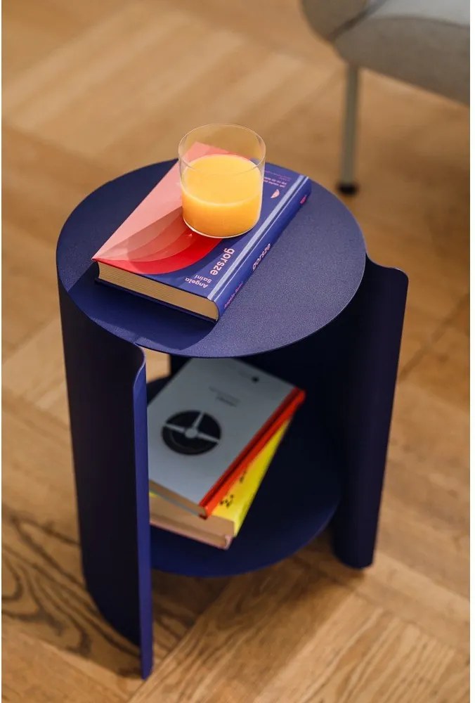 Oceľový okrúhly odkladací stolík ø 32 cm Wa – noo.ma