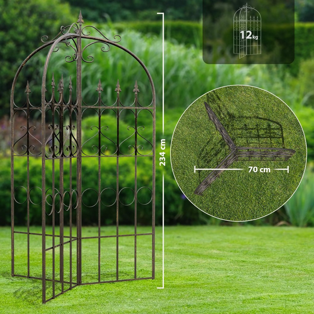 Mriežka na popínavé rastliny Flowton - bronz