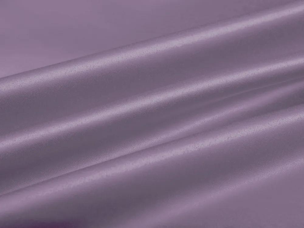 Biante Saténový oválny obrus polyesterový Satén LUX-L043 Fialová lila 140x200 cm