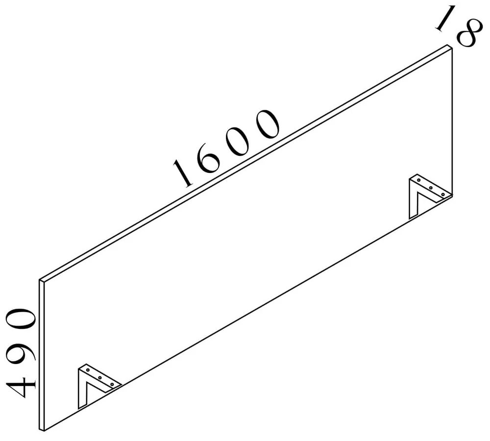 Paraván Visio LUX 160 cm, orech