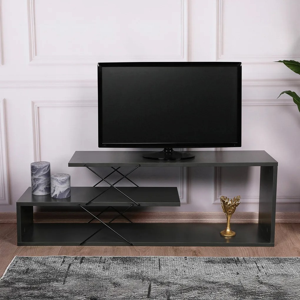 TV stolík Zigzag Anthracite