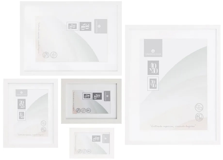 Biely stojací/na stenu rámček 17,5x22,5 cm Sencillo – Casa Selección