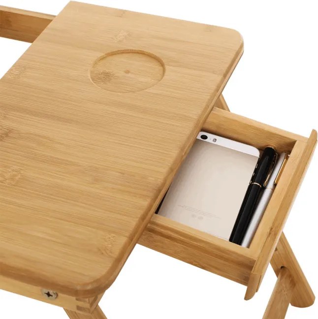 Stojan na notebook bambusový AKF-E1002 NAT