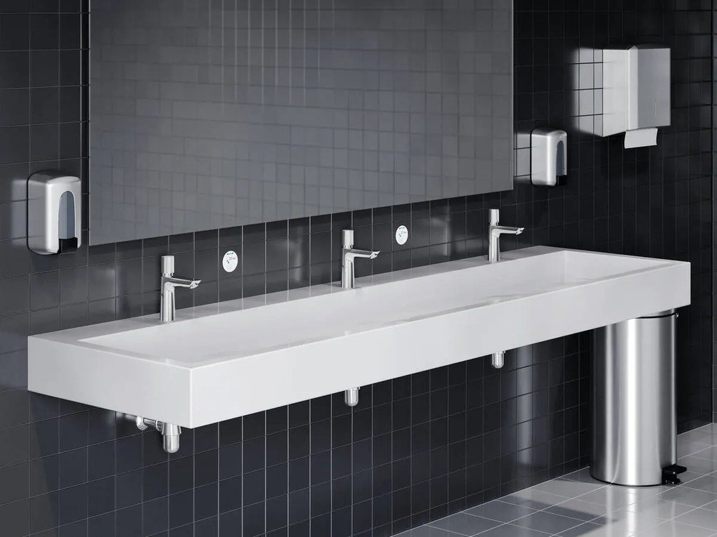Hansgrohe Talis E, stojánkový ventil s automatickým uzatváraním pre studenú vodu alebo vopred nastavenú vodu, chrómová, HAN-71719000