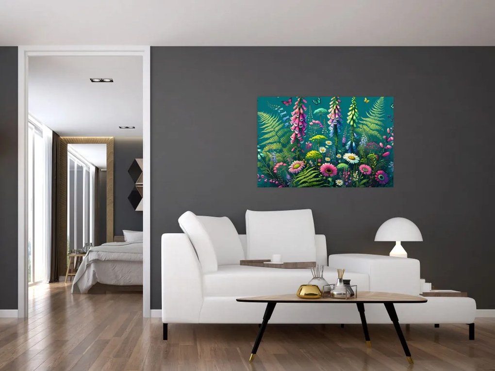Obraz - Lúčne kvety (90x60 cm)