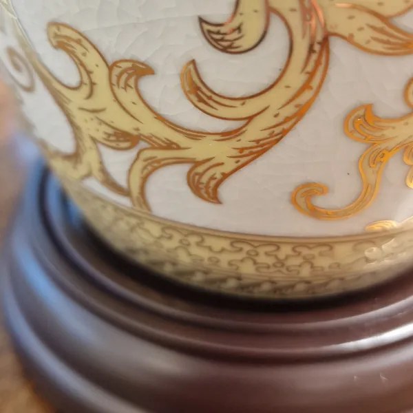 Elstead GOLD-THISTLE-TL - Stolná lampa GOLDTHISTLE 1xE27/60W/230V