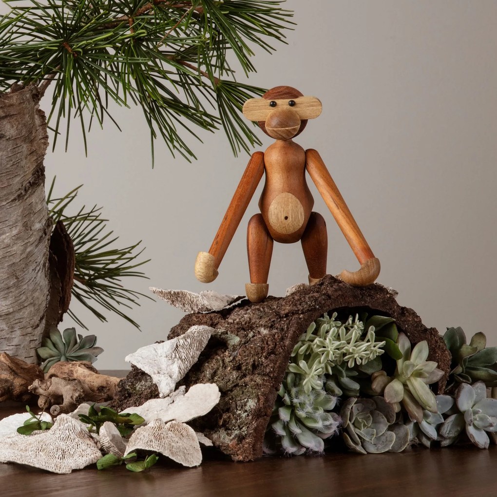 Kay Bojesen Drevená opička Monkey Small Teak Limba 20 cm