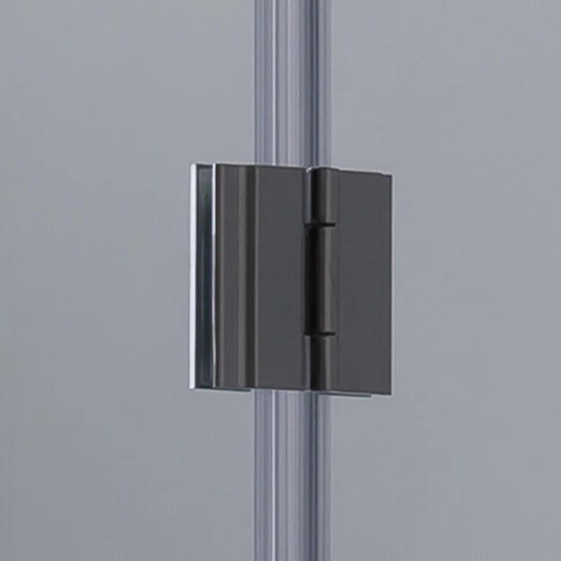 BPS-koupelny Štvorcový sprchový kút HYD-SK1290C 100x100 chróm/transparent + vanička HYD-SSV-ST06A čierna