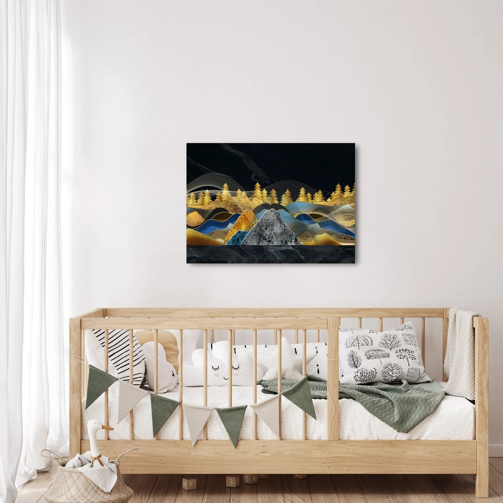 Obraz - Zlaté hory (70x50 cm)