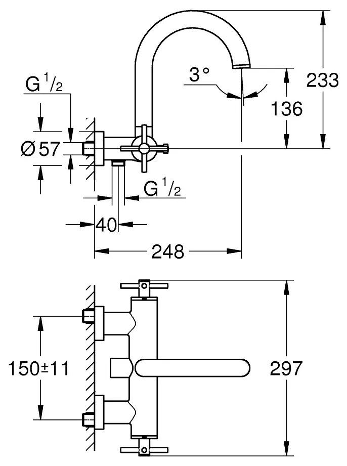 GROHE Atrio - Vaňová batéria, Warm Sunset 25010DA3