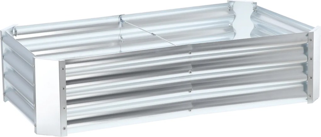 GARDEN LINE Vyvýšený záhradný záhon pozinkovaná oceľ 240 × 120 × 30 cm ZAK8304