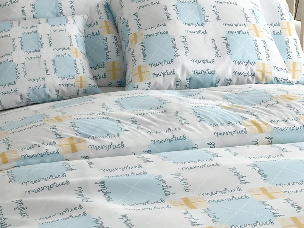 Obliečky z mikrovlákna GALDAR modré Rozmer obliečky: 70 x 80 cm | 140 x 200 cm