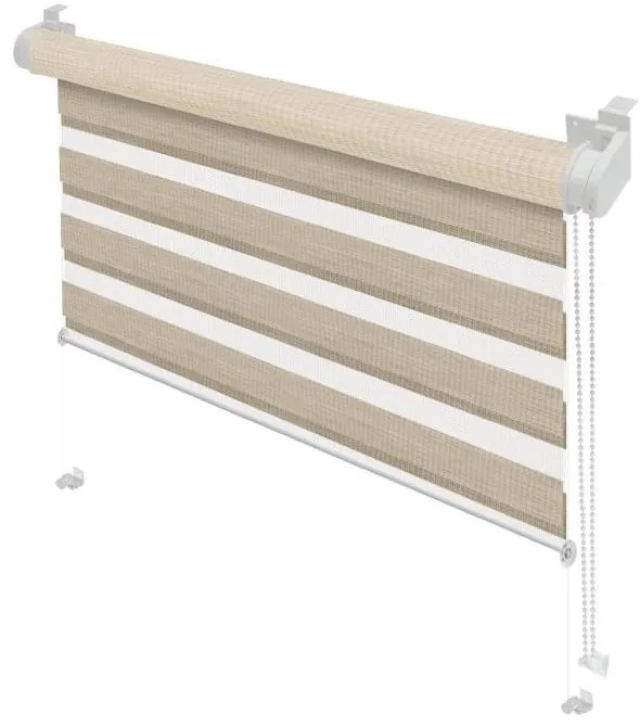 Krémová roleta deň a noc 42,5x150 cm Zebra Natur – Gardinia