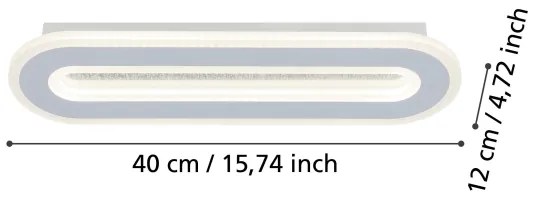 Eglo 901235 - LED Nástenné svietidlo MACCHIONI LED/12W/230V 4000K biela