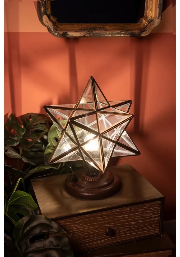 Stolná transparent lampa STAR