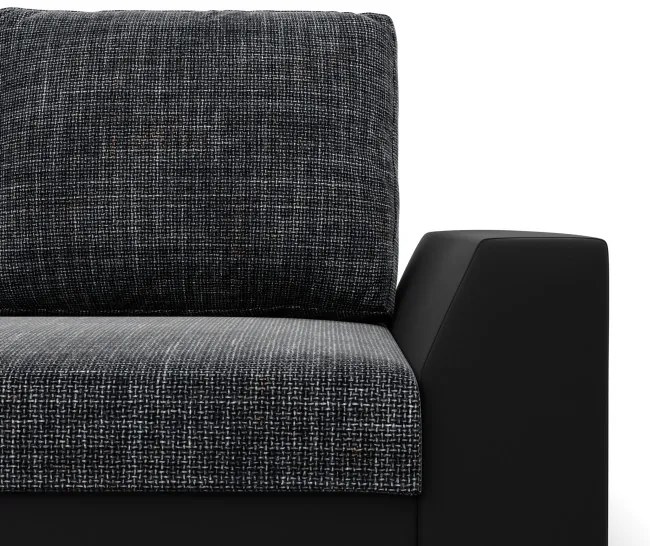 Trojmiestna rozkladacia sedačka LUGO popolová / čierna