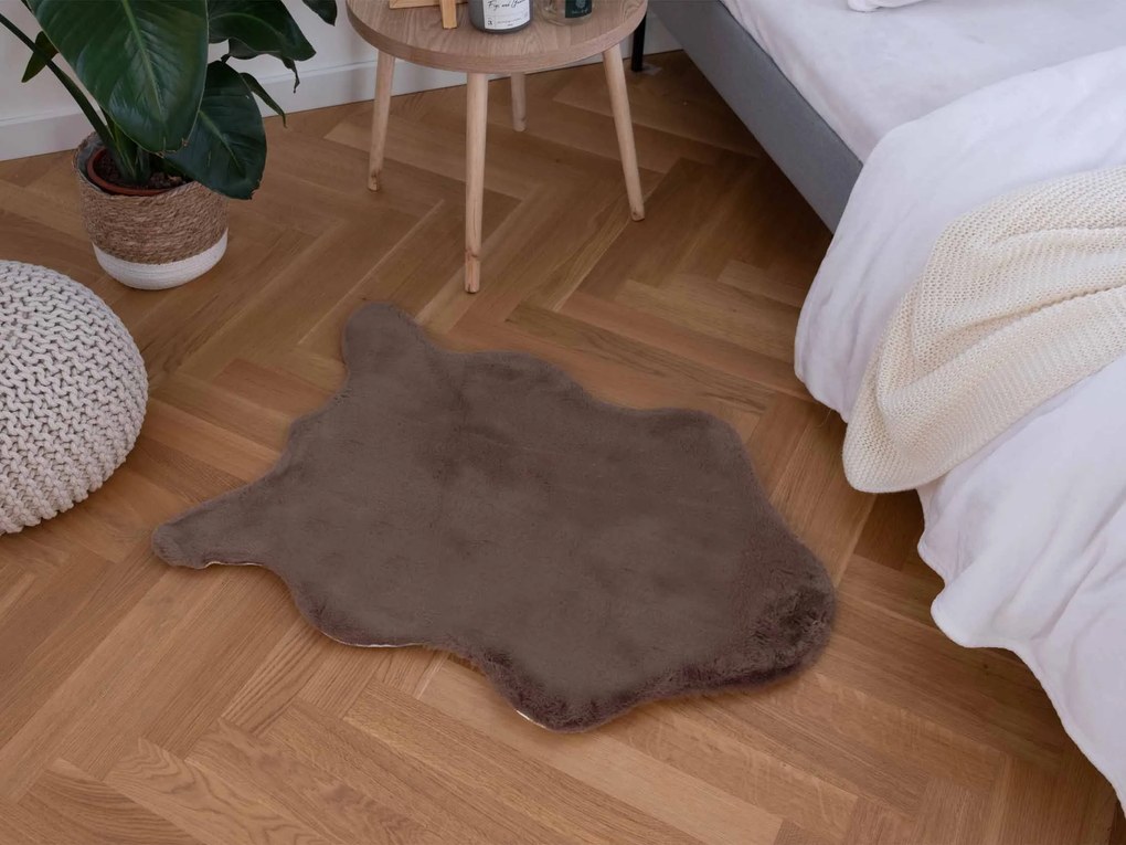 Umelá kožušina 60 × 90 cm – cappuccino